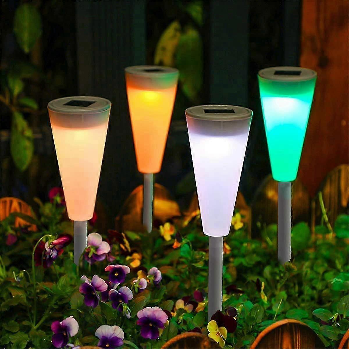Solar Garden Lights Outdoor, Suspension/Ground Plug (4 pack)