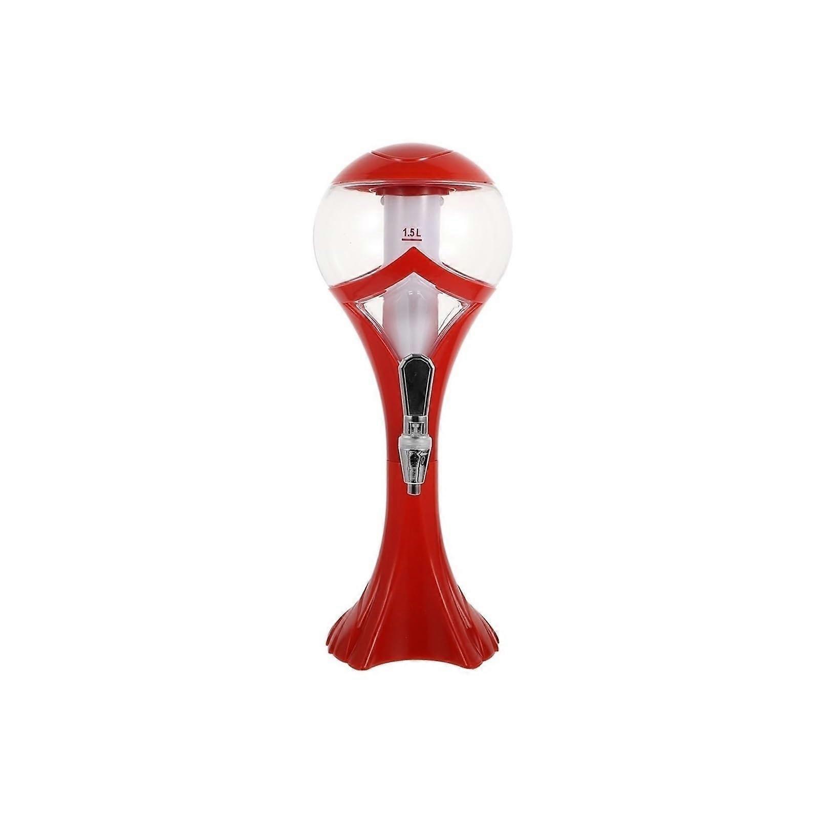 Tower Creative Spherical Cannon 1.5L Commercial Beverage Dispenser with Bar Tower Design for Parties and Events