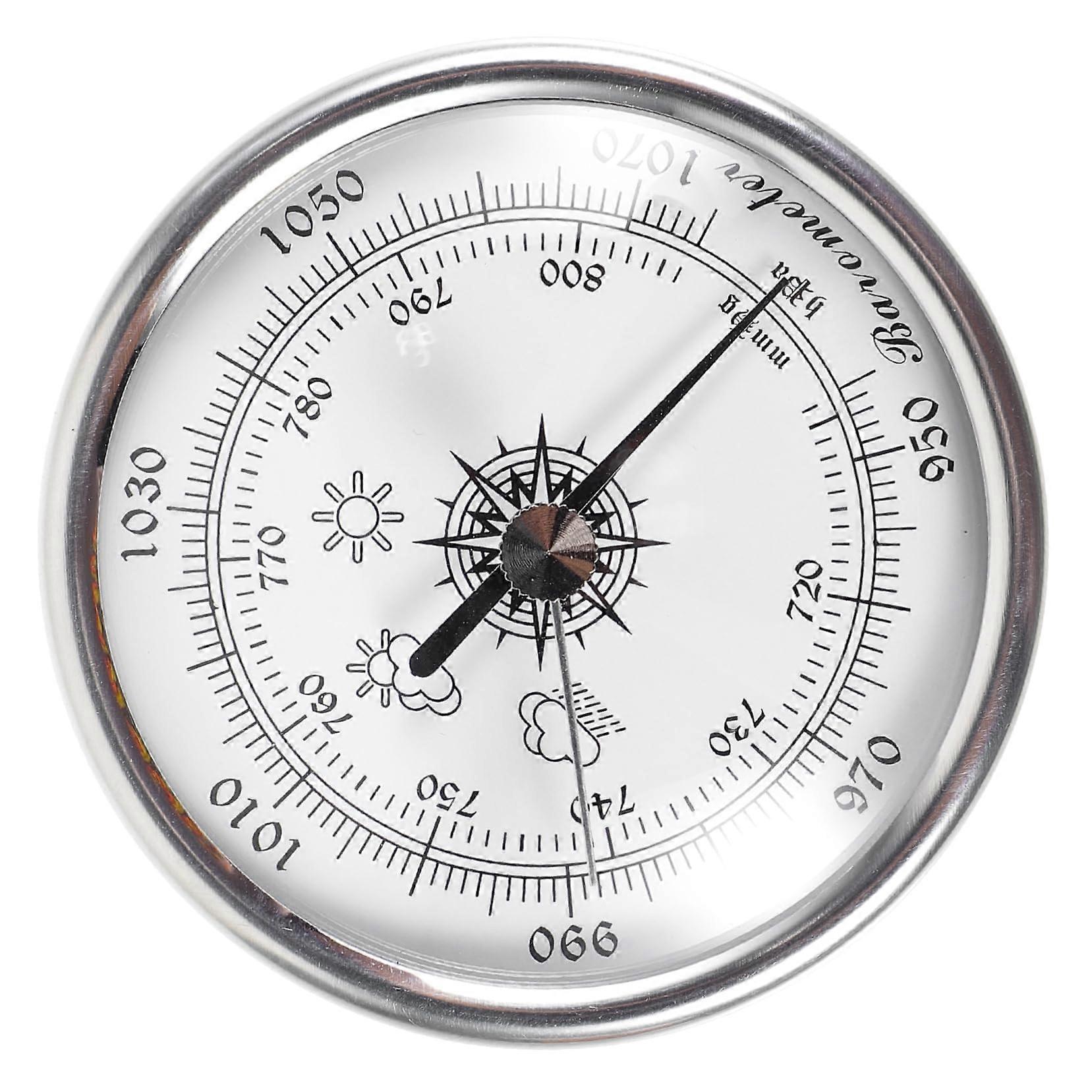 Barometer Outdoor Weather Station With Analog Hygrometer And Digital Temperature Gauge High-Precision ABS Plastic