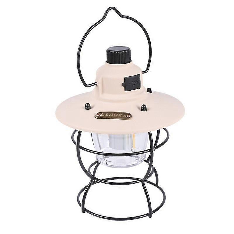 Portable Multifunctional LED Tent Lamp for Camping (Apricot)