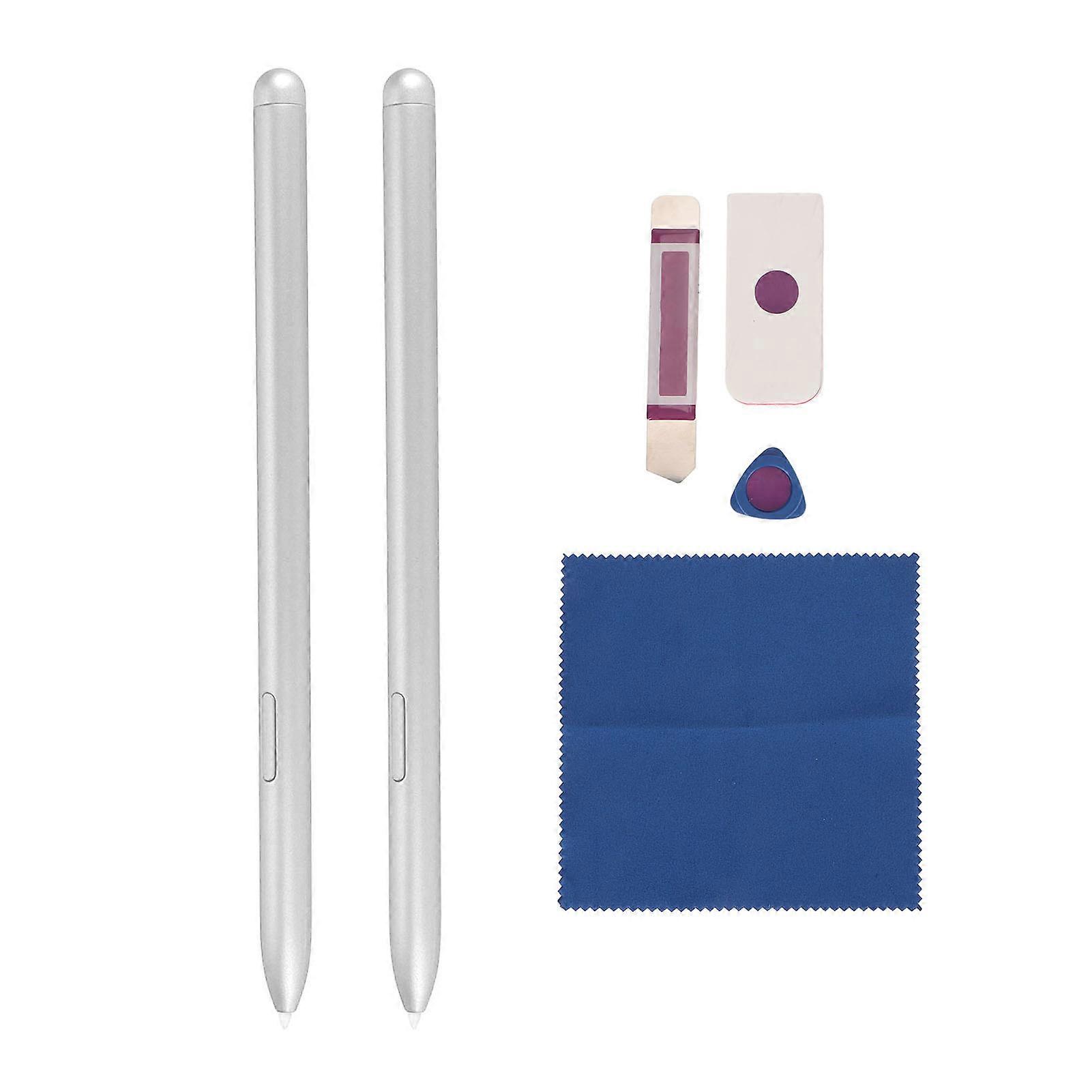 2Pcs Stylus for Tab S7 Magnetic 4096 Pressure Level Menu Function Precise Control Durable Smart Pen with Accessories