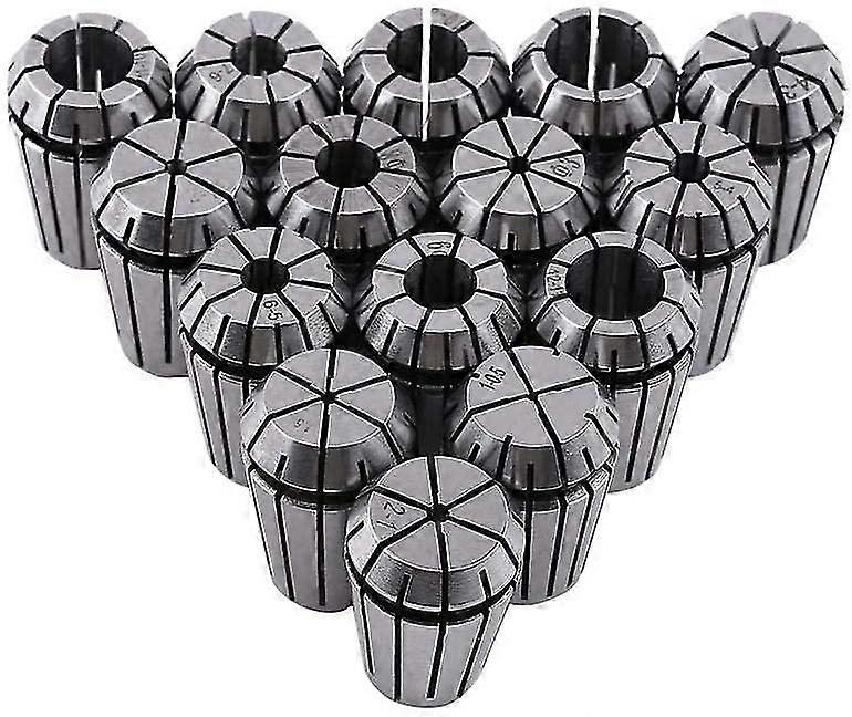 15pcs er20 collet chuck set steel spring collet for cnc engraving machine and milling lathe tool 1-13mm