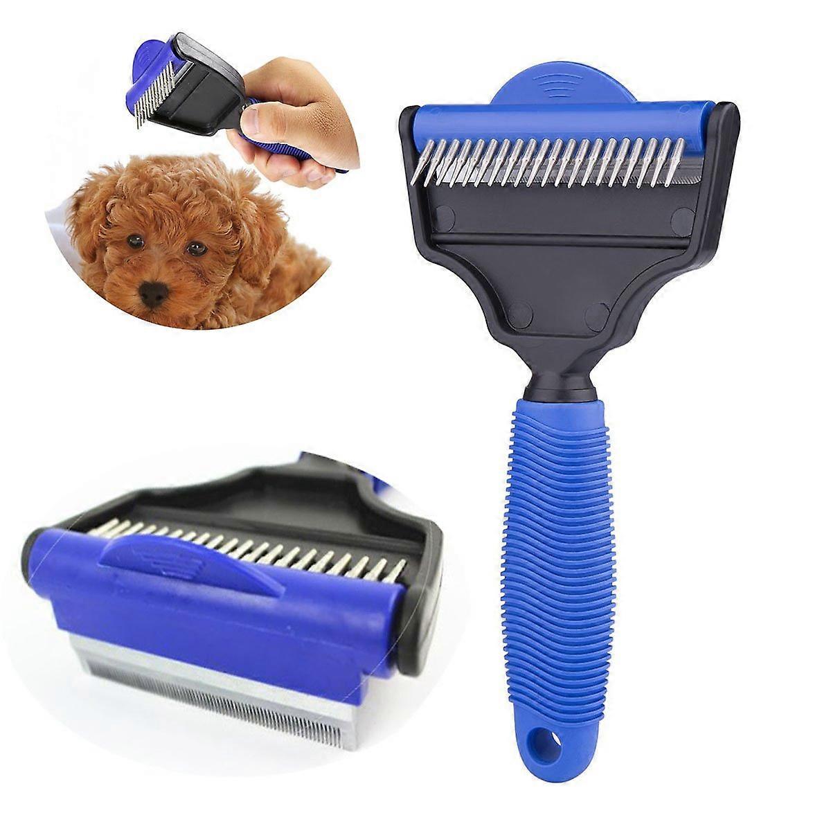 The Desheddinator Undercoat Rake For Dogs Cats Horses Deshedding Brush And Comb For Pet Grooming Versatile Grooming Tool