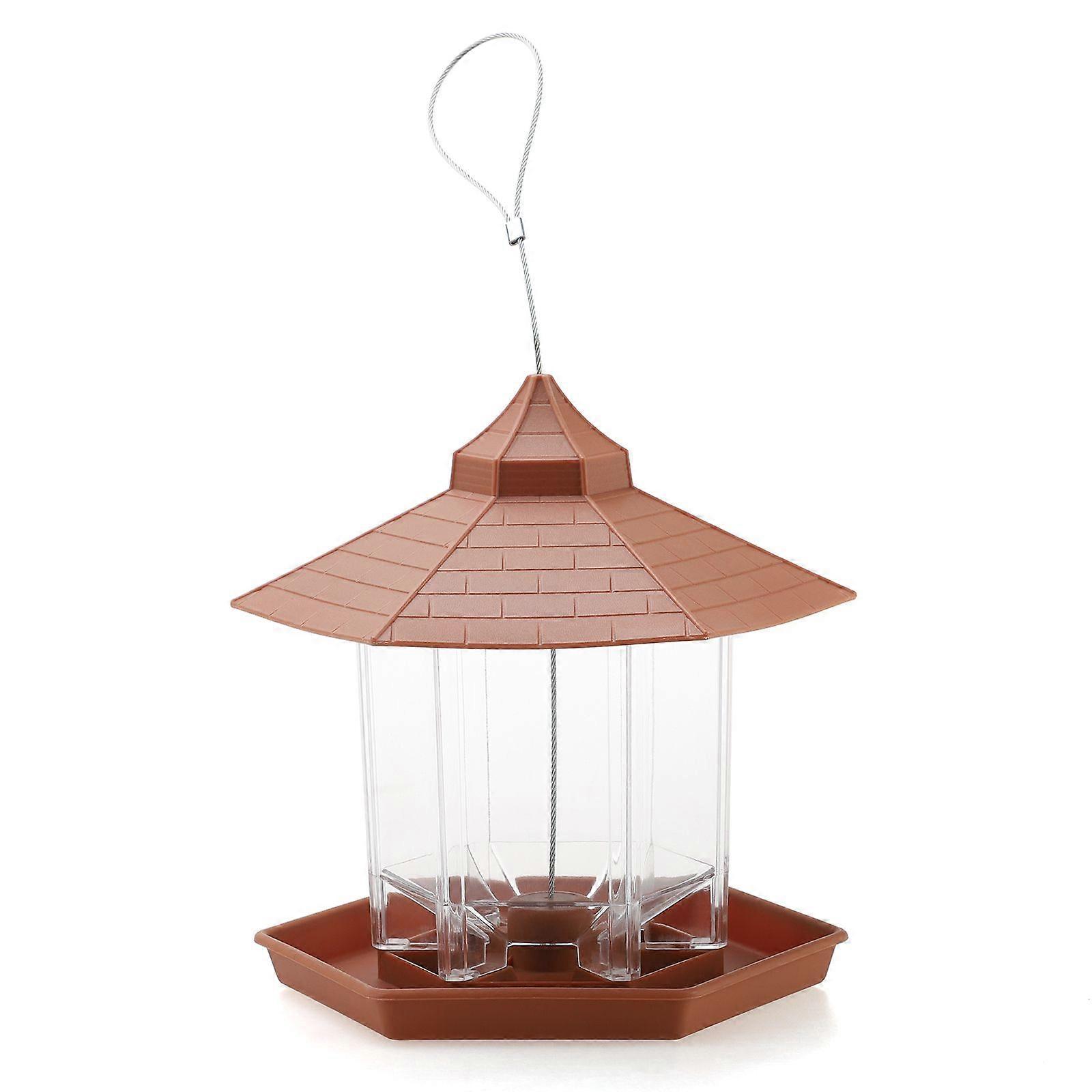 2023 New 500ml Hanging Chalet Bird Feeders for Seed and Nut Plastic Feeder Best Offer-discount 36%