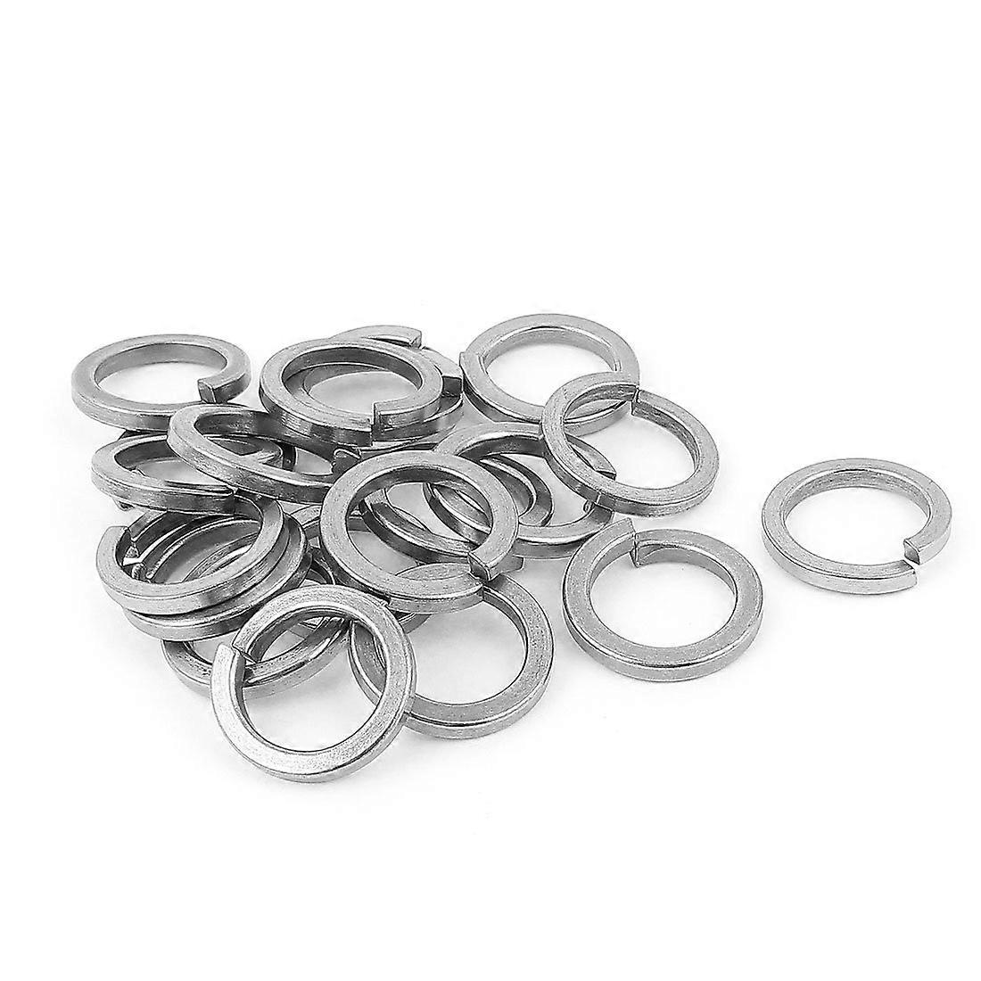 IIVVERR M22 304 Stainless Steel Spring Lock Washers Gasket Set of 20 Durable Fastener Components