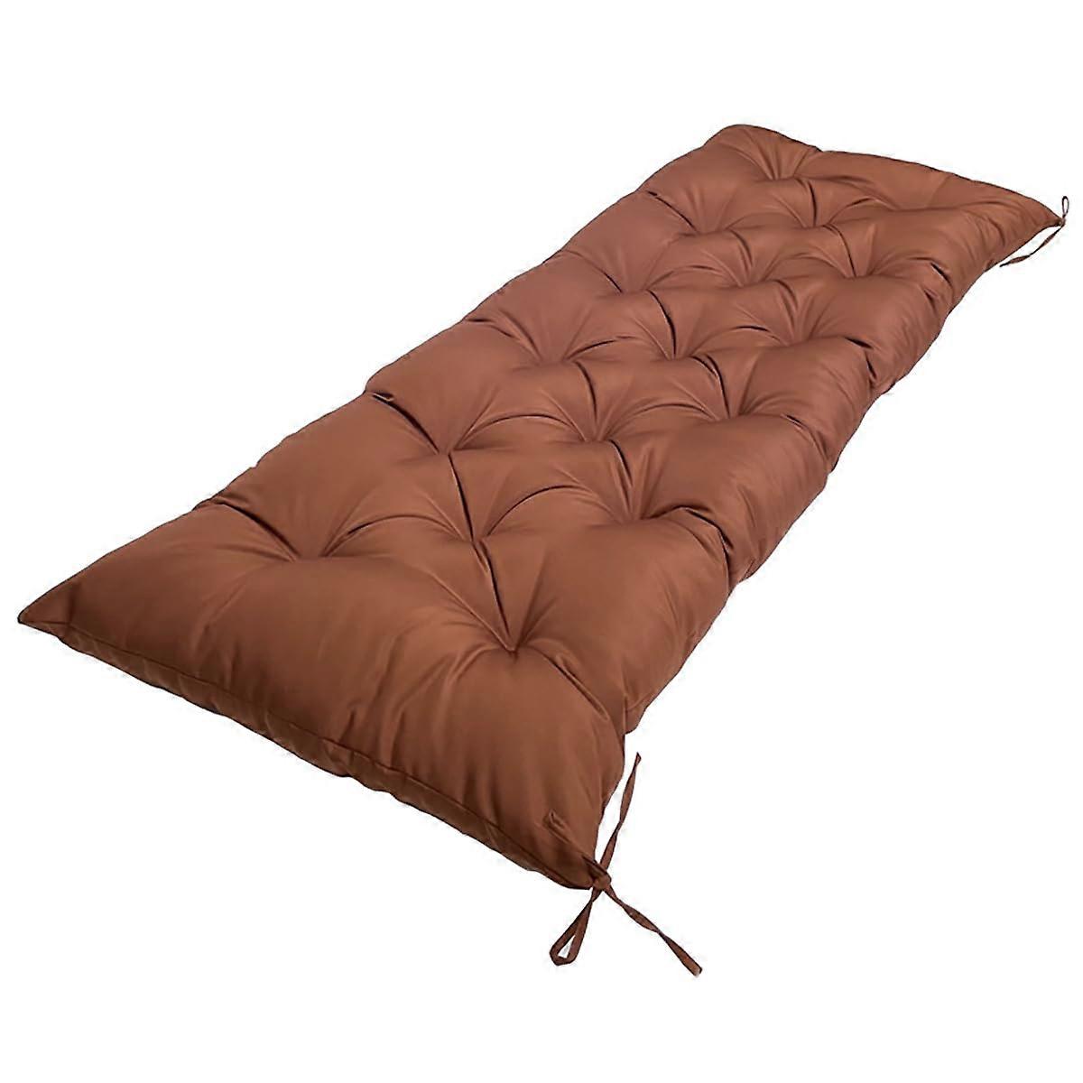Anti-Slip Bench Cushion with Ties, Waterproof Wicker Outdoor Chair Cushion, 40x18 Inch Swing Cushion, Durable Patio Seating