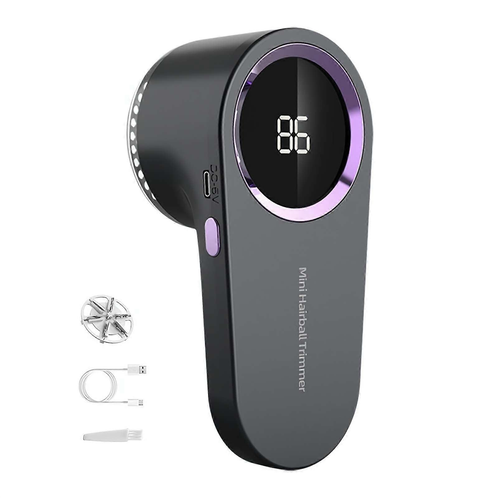 Electric Fabric Shaver & Lint Remover, Rechargeable Portable 3-Speed LED Display Defuzzer For Clothes, Sofa & Bedding