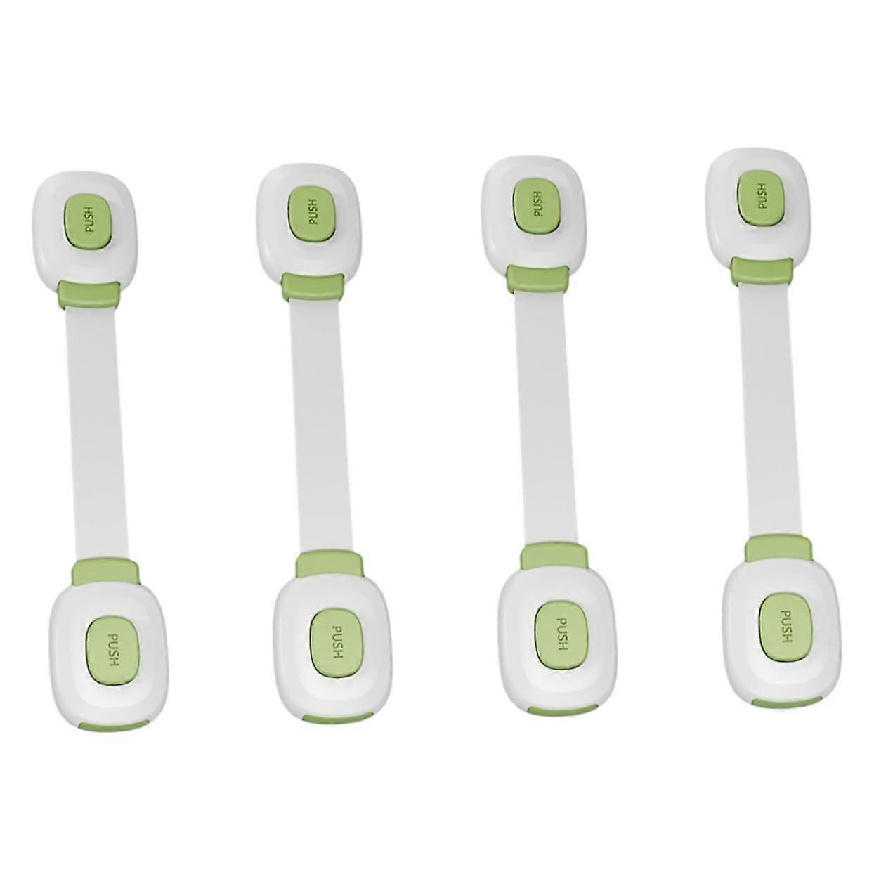 4pcs Drawer Lock Safety Lock Furniture Strap Locks Straps Latches Fridge Safety Straps Cabinet Lock Window Lock Drawers Straps Locks Protector Lock