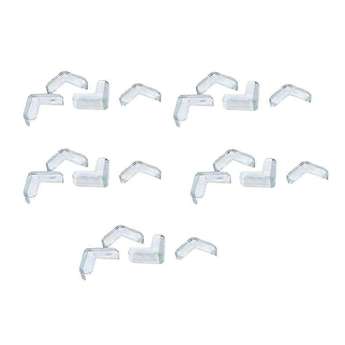 20 Pieces Clear Safety Soft Plastic Table Desk Corner Guard Protector
