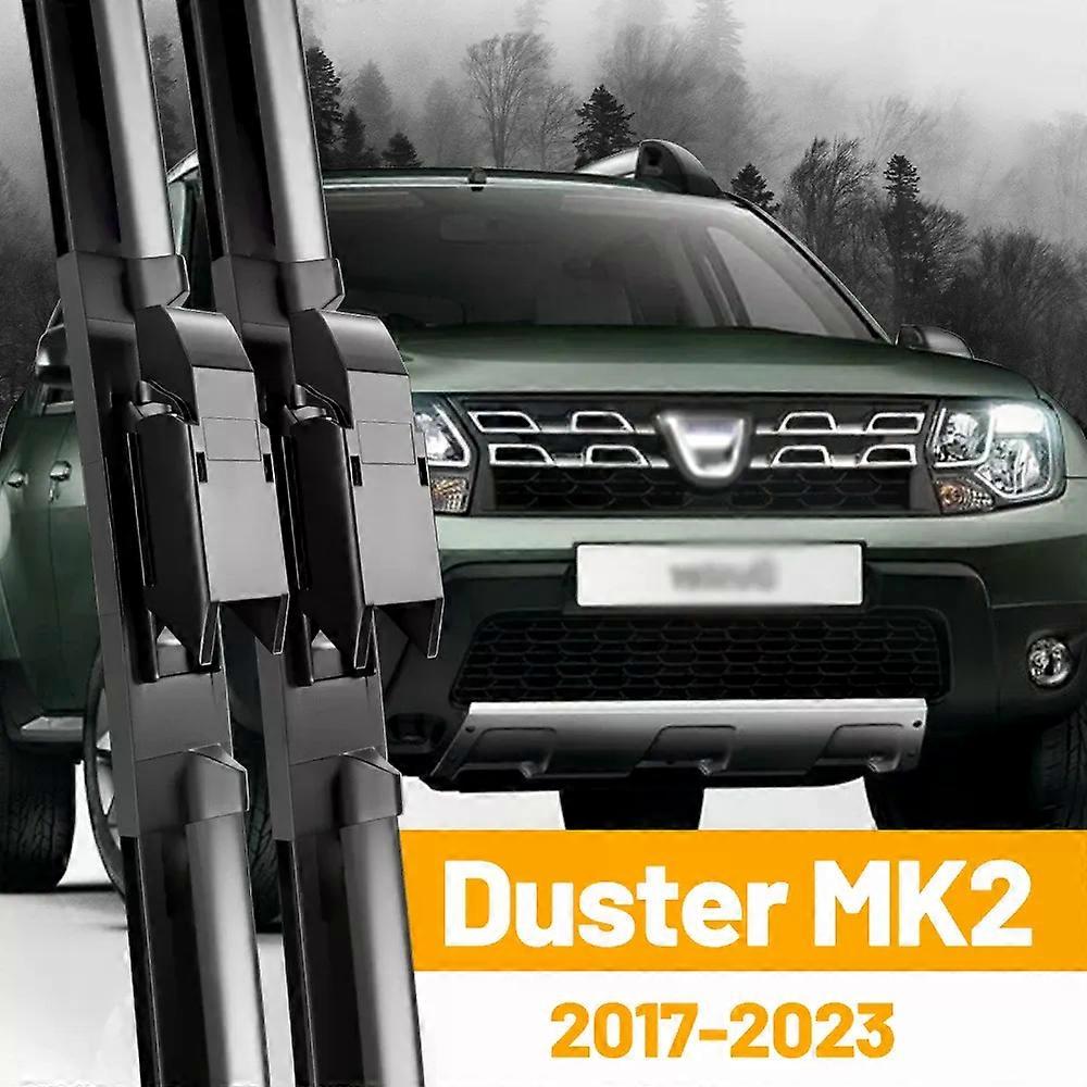 For Renault Dacia Duster MK2 Front Wiper Blades 2017-2023 2018 2019 2020 2021 Windscreen Windshield Window Accessories 24"+18"