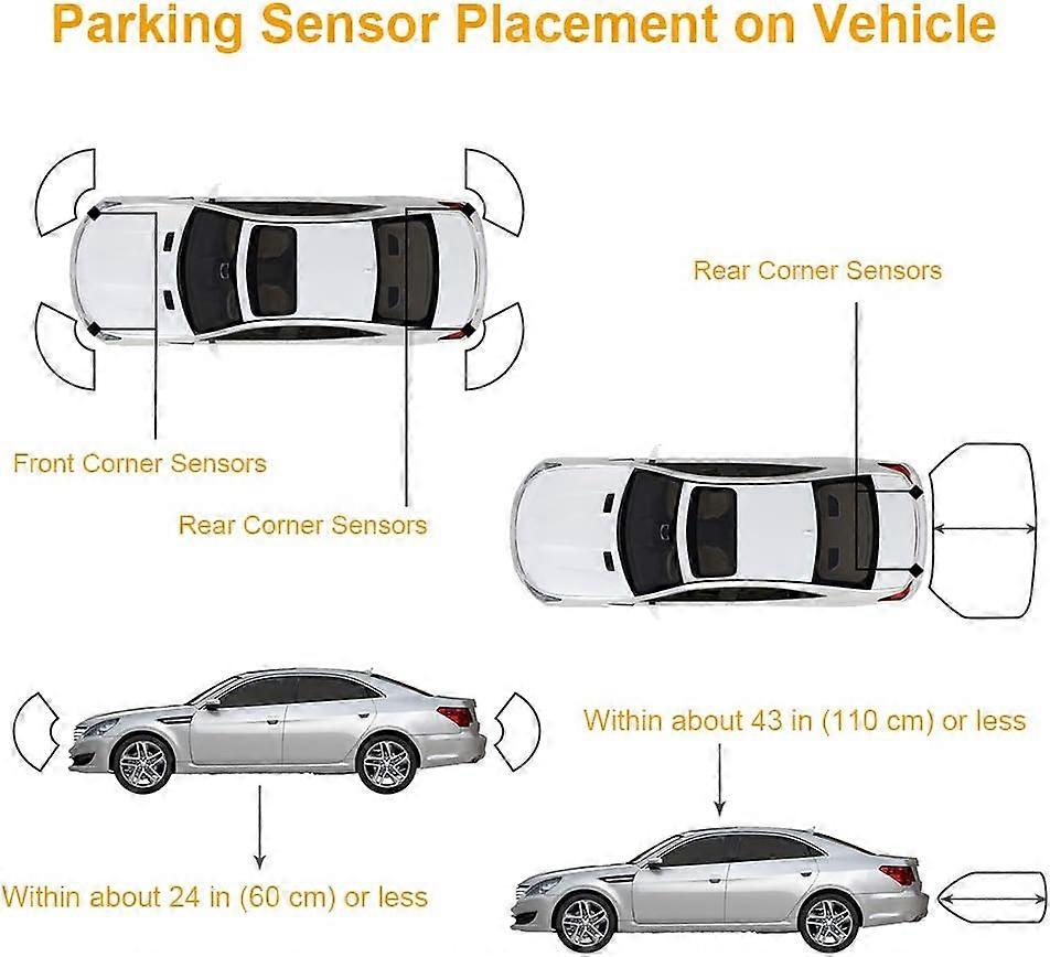 Bumper Backup Sensor Parking Assist OEM Reverse Sensor 89341-06010 for 2011-2014 FJ Cruiser & 2007-2013 Tundra, Pack of 4