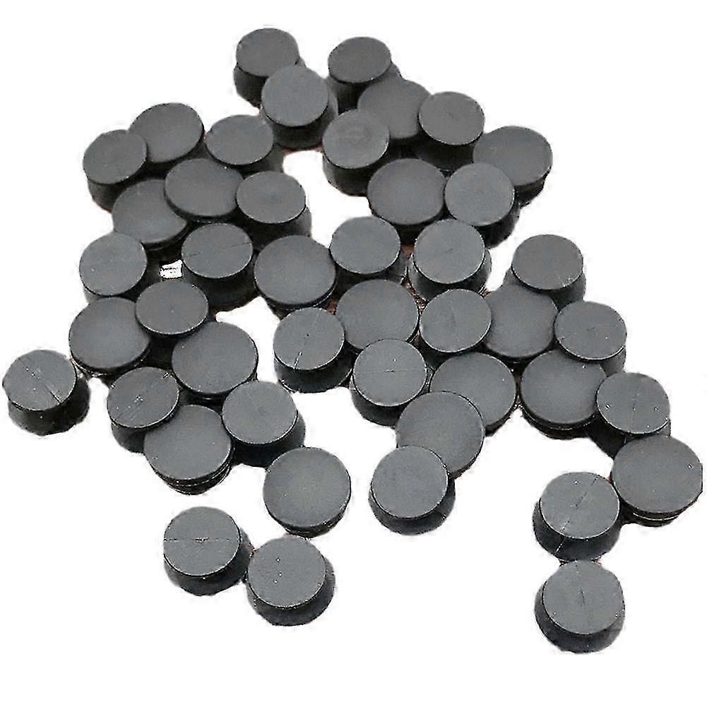 100 Pieces DIY Black Plastic Buttons for Shoes with Croc Style Buckles