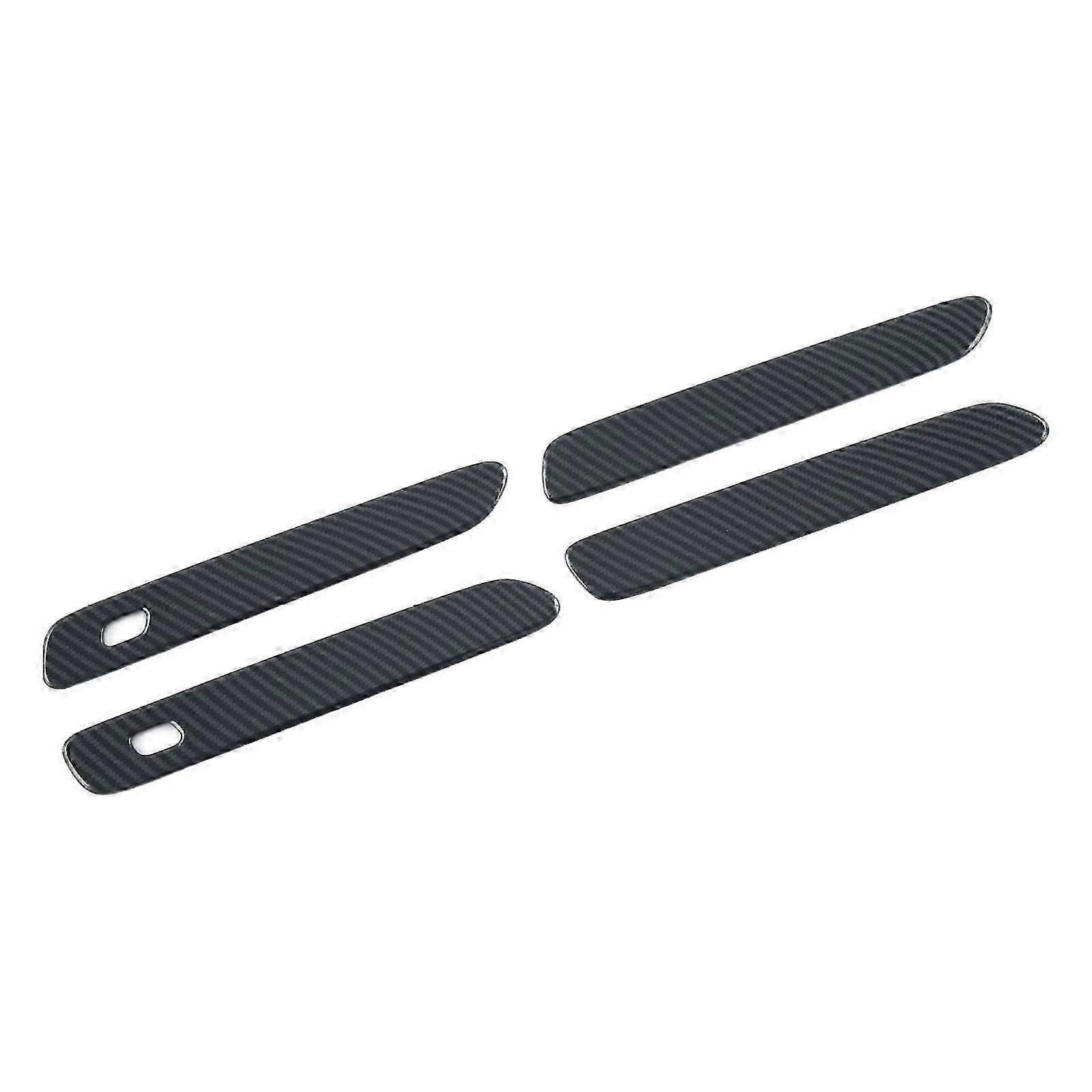 Scratch Protector Accessory Car Door Bowl Handle Protector for Byd Seal-color: Black Carbon Fiber Pattern