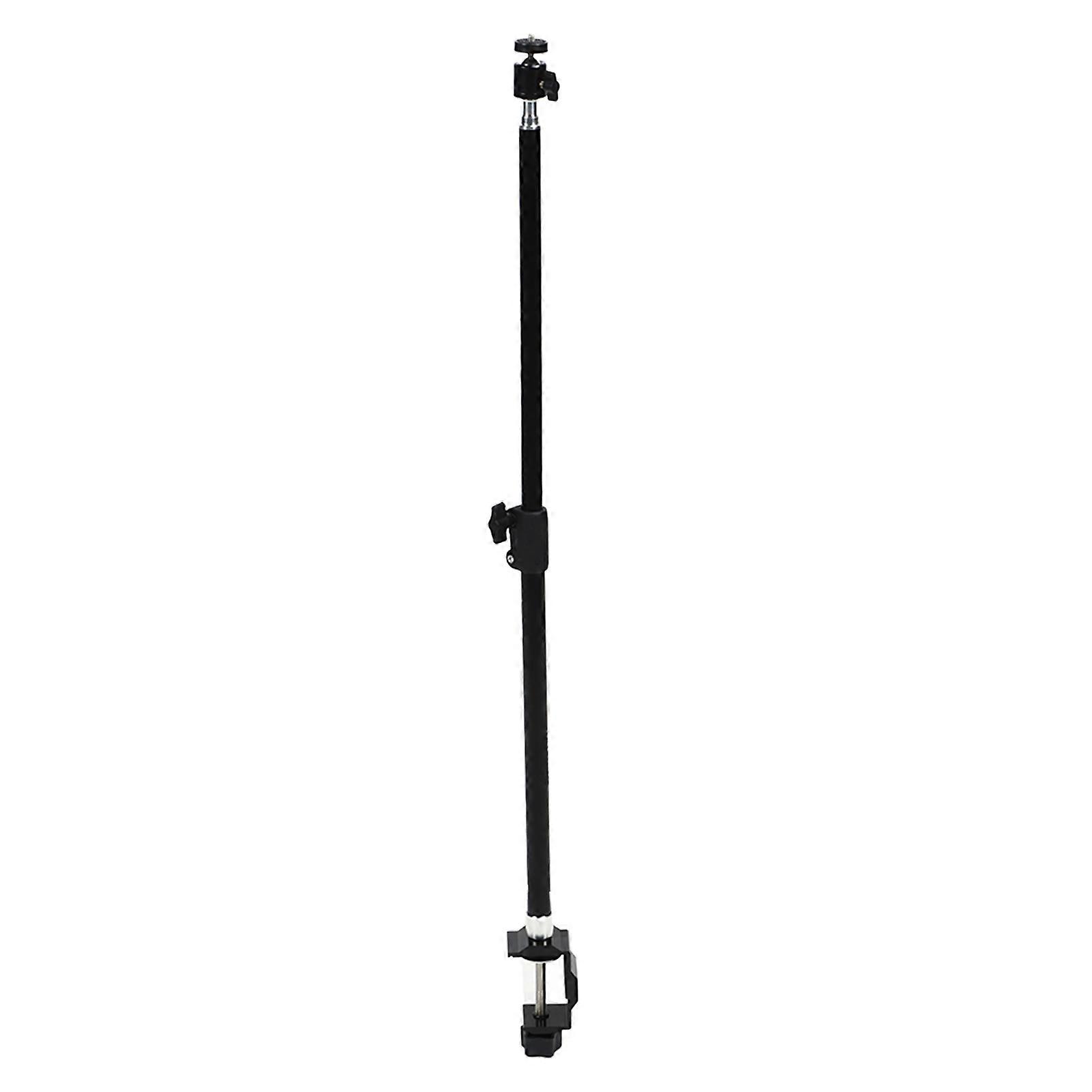 Adjustable 360° Rotatable Desk Mount Stand with Telescopic Height and 1/4" Ball Head