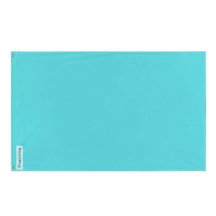 Light Turquoise Blue Flag – 160 x 240 cm – Polyester – Iron Eyelets – Durable