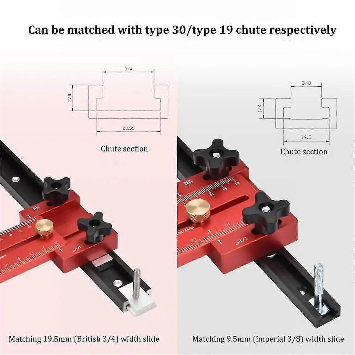 140mm Thin Rip Jig Table Saw Jig Guide for Repeat Narrow Strip Cuts