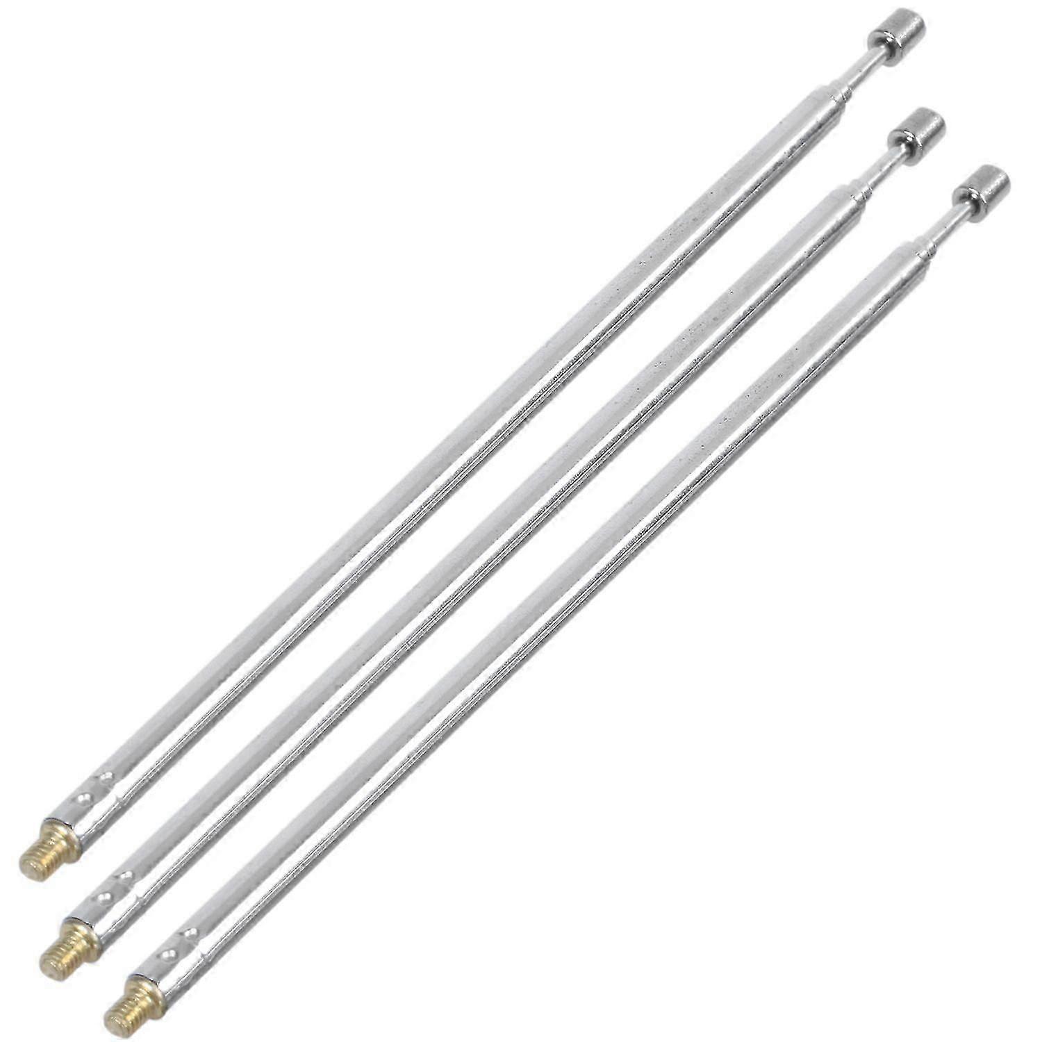Telescopic Antennas 3 X 43.5cm Length 4 Sections Rc Remote Controls Silver