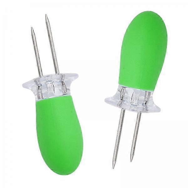 2x Sleek Corn Holders Set for Outdoor Cooking