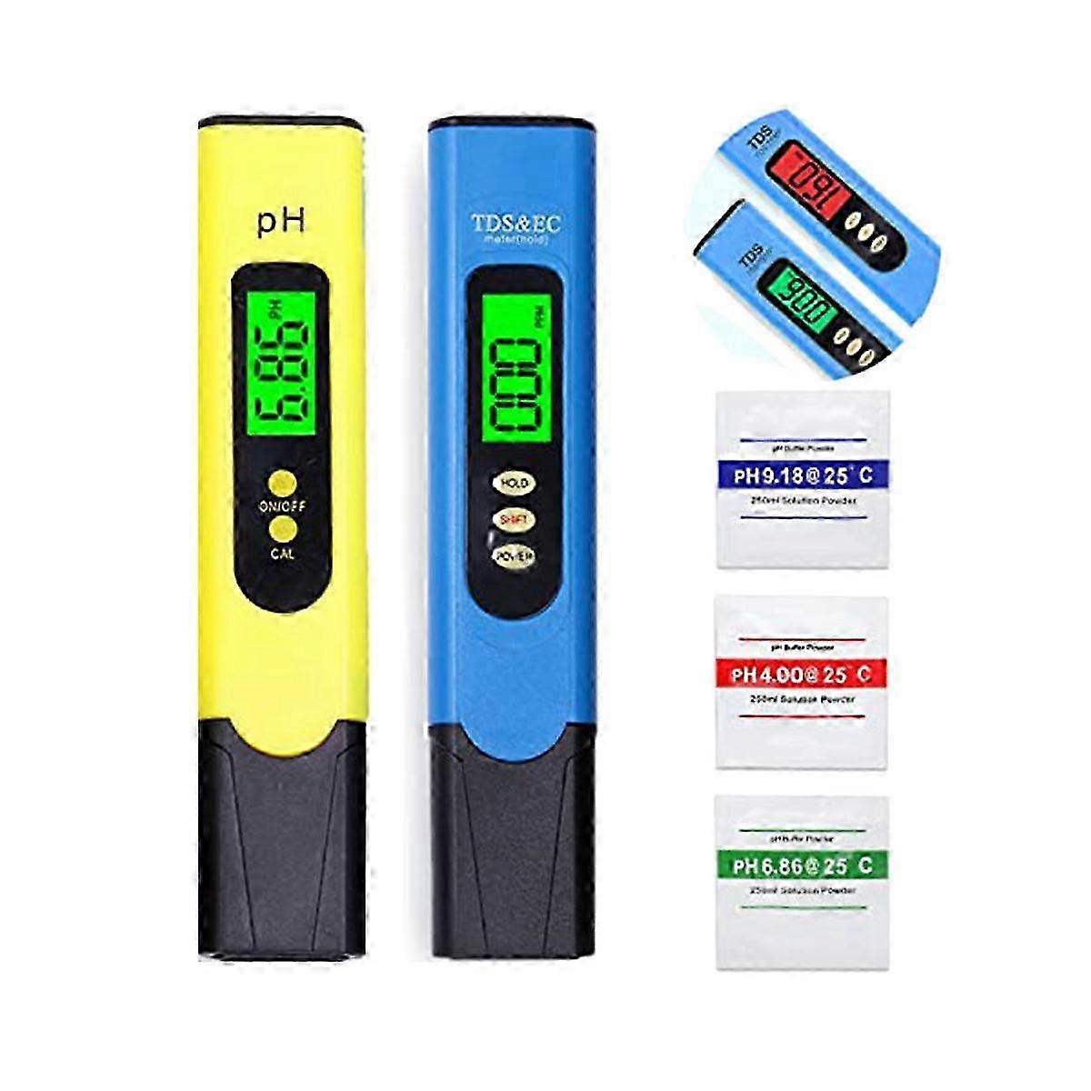 Digital Water Quality Tester 3-in-1 with Backlight for TDS EC PH and Temperature Measurement