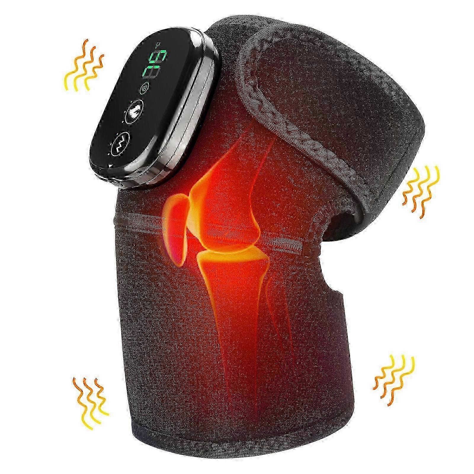 Heating Knee Massage Belt Shoulder Leg Thermal Vibration Brace Arthritis Physiotherapy For Osteoarthritis Pain Relief