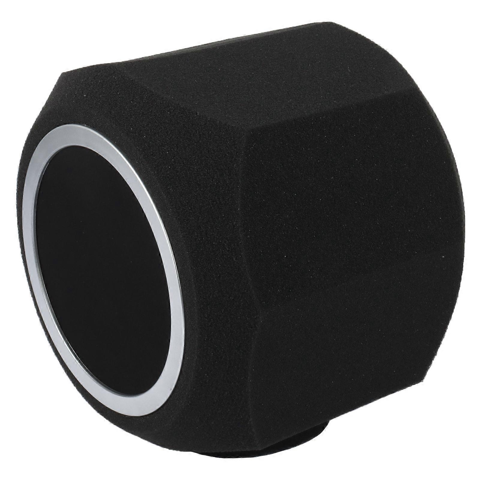 Studio Condenser Microphone Windscreen Foam Cover Sound Absorbing Mic Pop Filter Anti-Wind Cap Noise Reduction for Recording and Singing