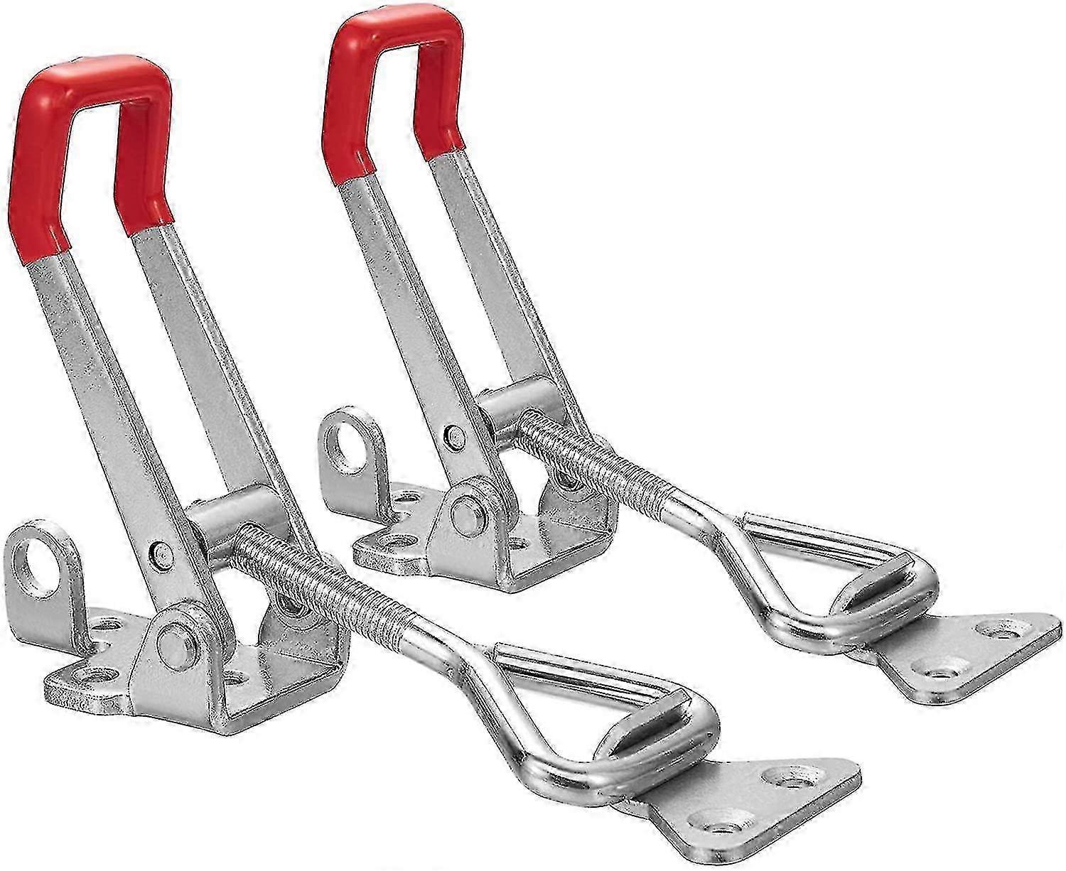 Heavy-Duty Adjustable Toggle Latch Clamp with Lock Hole, 660lbs Capacity & Large Pull Action Locking
