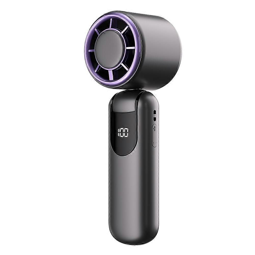 Portable Mini Cooling fan, Handheld Fan with LED Display & Flashlight, 100 Speeds 3000mAh USB Rechar