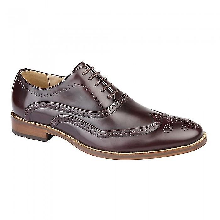 Goor Mens Wing Capped Brogue Oxford Shoes