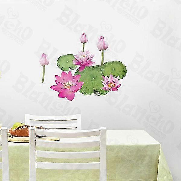 ロータスブロッサム - 壁掛けステッカー、家の装飾用、アップリケ