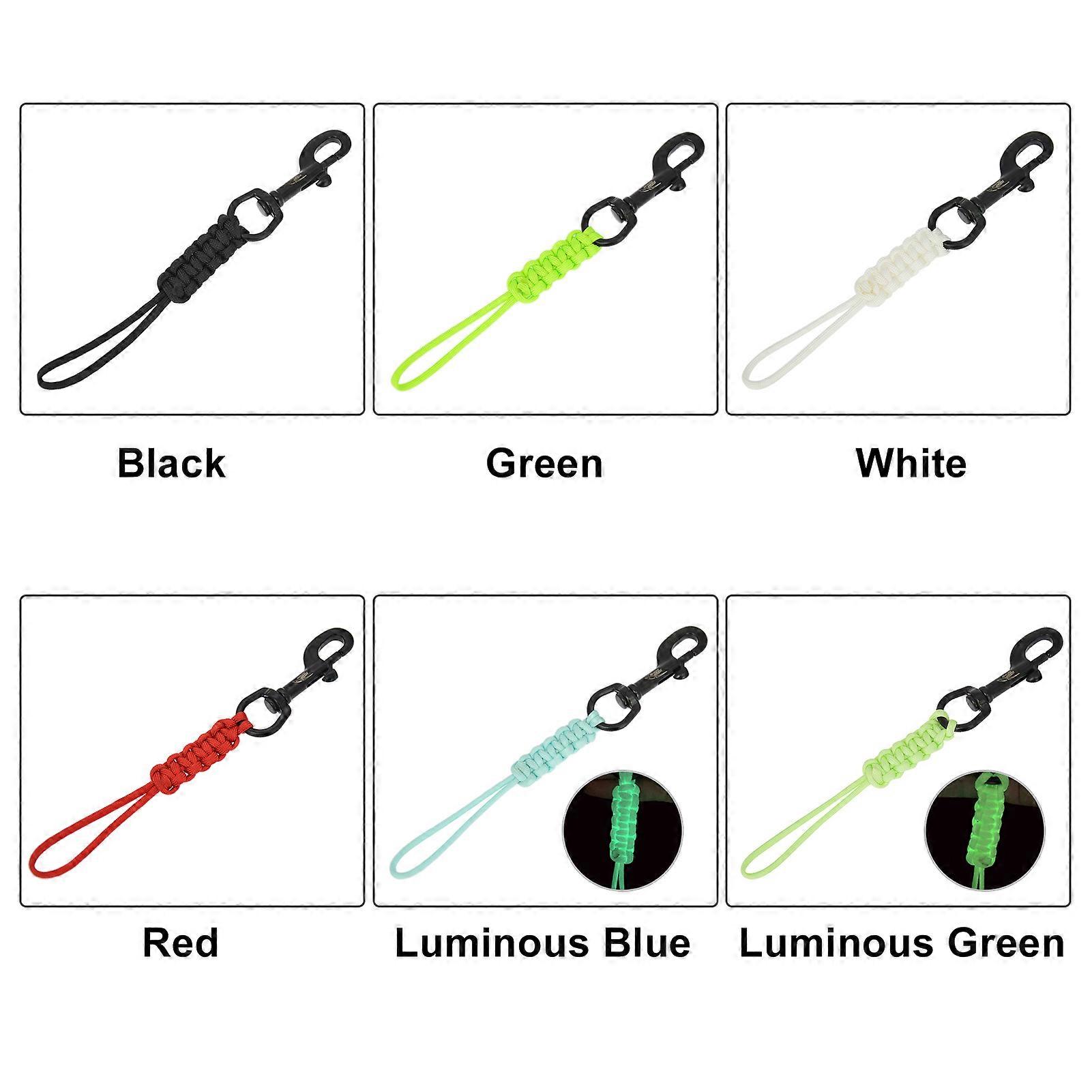 غوص بالهواء المفتوحالغوص Swival Bolt Snap Hook Marine Grade 316 الفولاذ المقاوم للصدأ المفاجئة هوك كليب مع حبل مضفر حبل مضاد للضياع حبل أمان مضاد للغوص BCD Equ