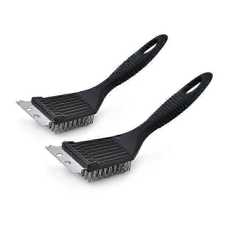 Grillristrens i rustfritt stål - 2-pakning grillbørste