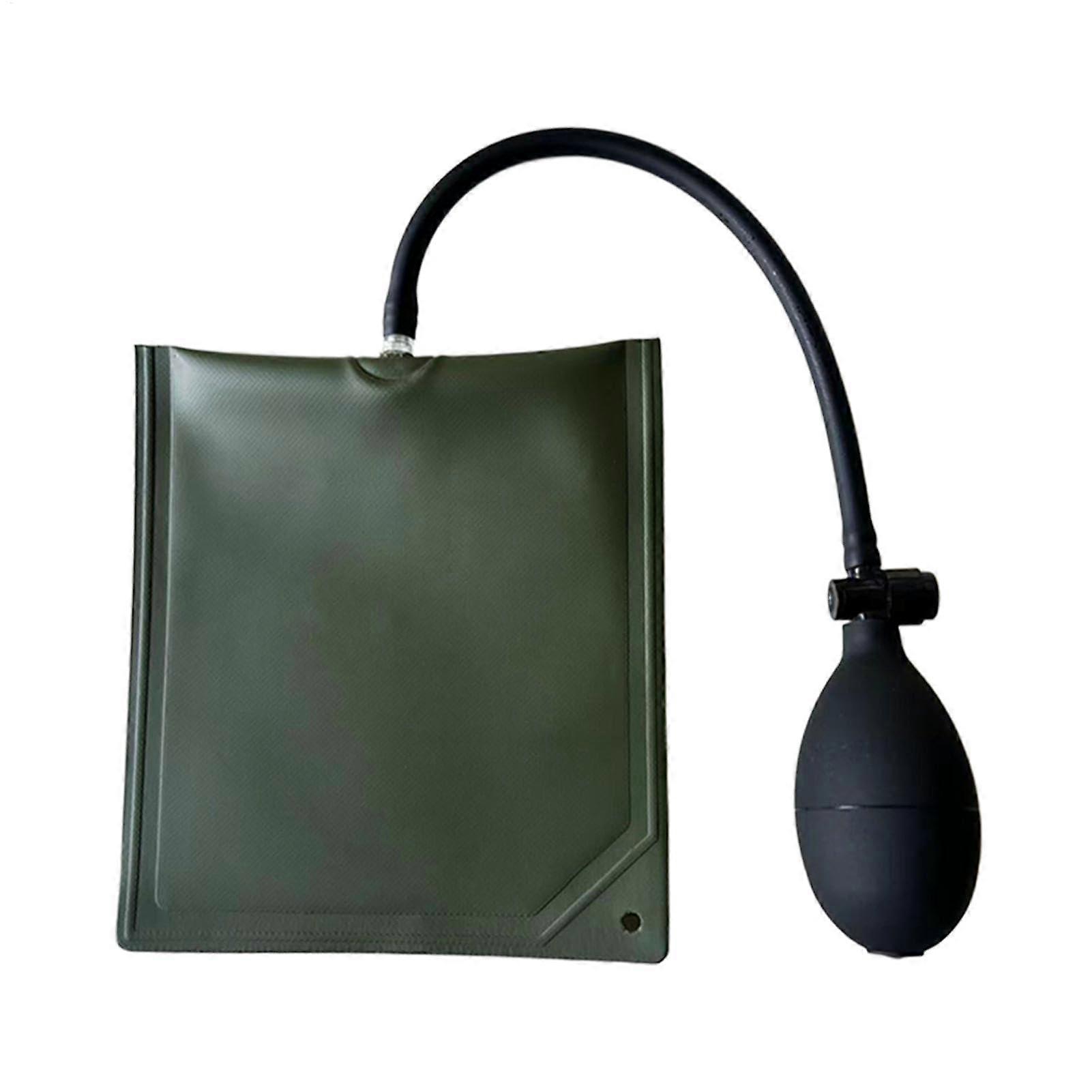 Inflatable Air Wedge Pump For Window Installation, Alignment TPU Air Pockets, Mounting, Door Positioning, Green