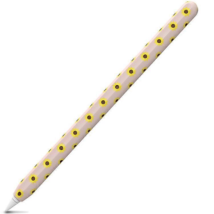 AHASTYLE PT65-SF Pen Sleeve Compatible For Apple Pencil (2nd Generation), Sunflower Pattern Stylus Pen Silicone Case Protective Co