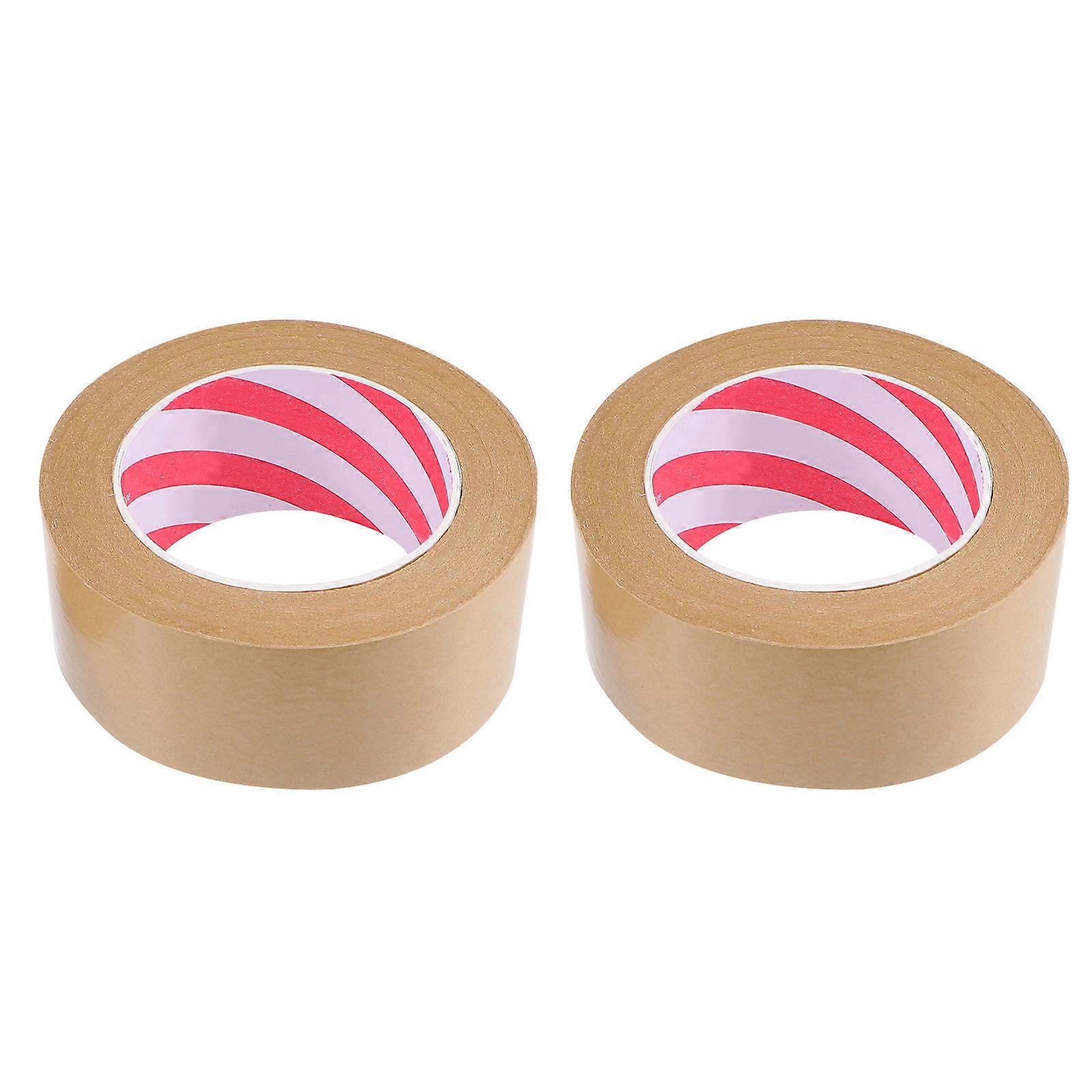 Brown Kraft Paper Tape   Strong Adhesive for Wrapping, DIY Projects, Home and Shop Use, Lightweight and Reliable Sealing Solution