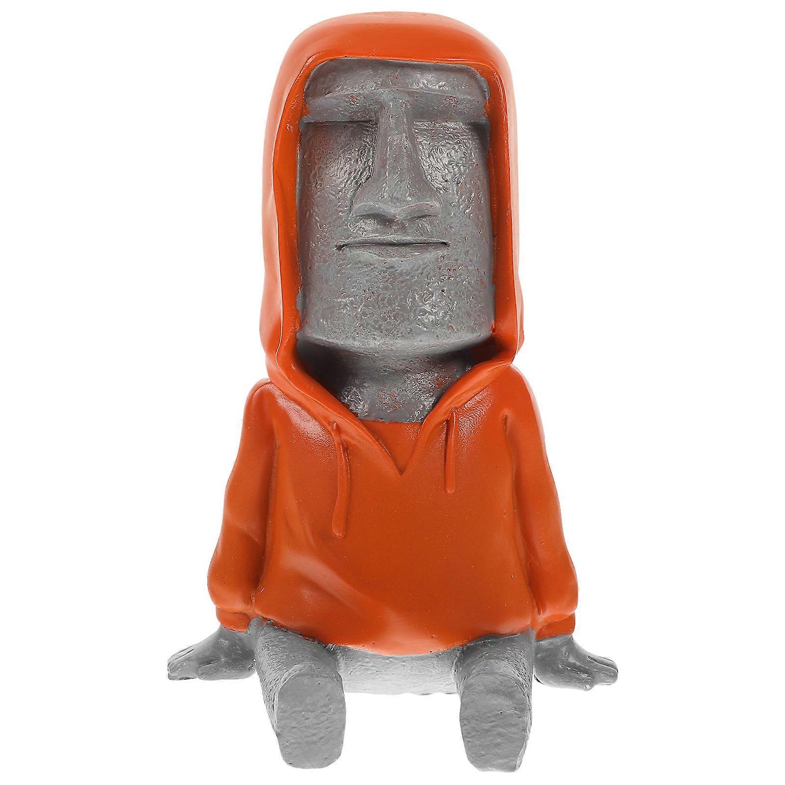 Cellphone Desk Holder Resin Cellphone Stand Moai Shape Read Messages Birthday present 1Pack