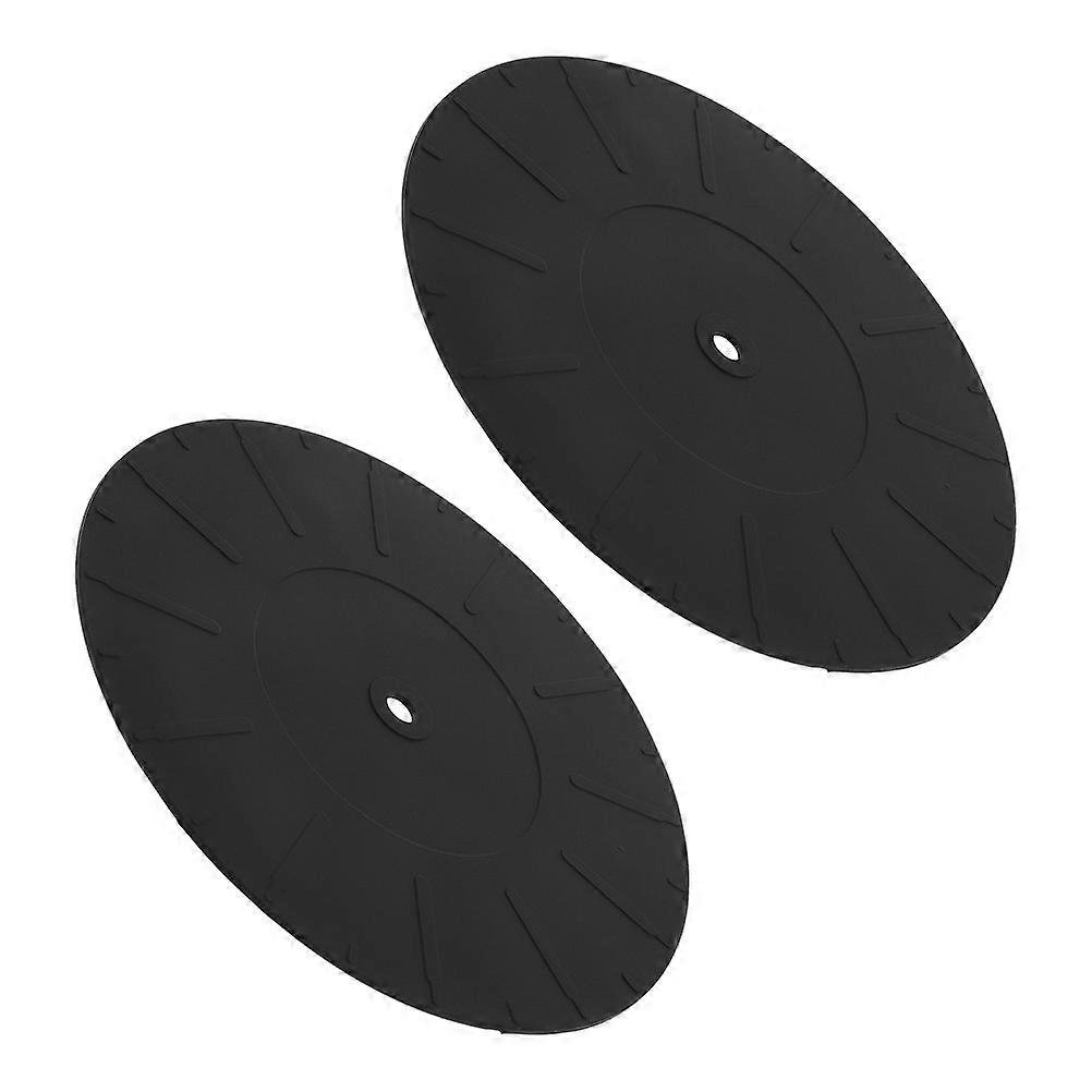 Anti Static Mat Vinyl Recorder Protective Mats Silicone Turntable Slipmat for Record Player Home Use 2Pcs