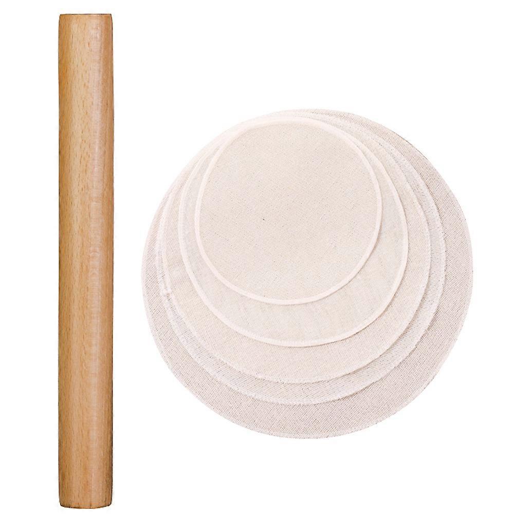 Pastry Making Rolling Pin Synthetic Material Baking Roller 25cm 6Pcs