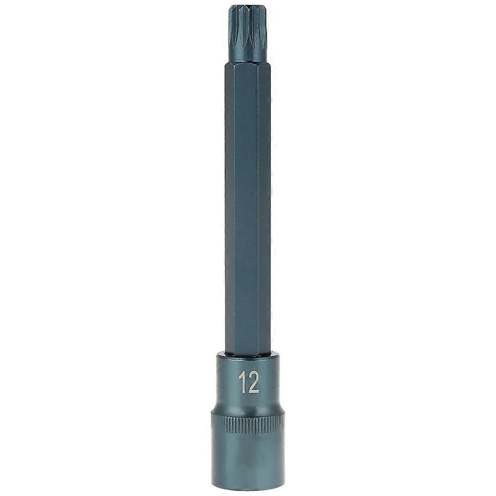 12 Point Electric Screwdriver Socket Bit Power Tool Drive Sockets 1/2" 150mm (M12)