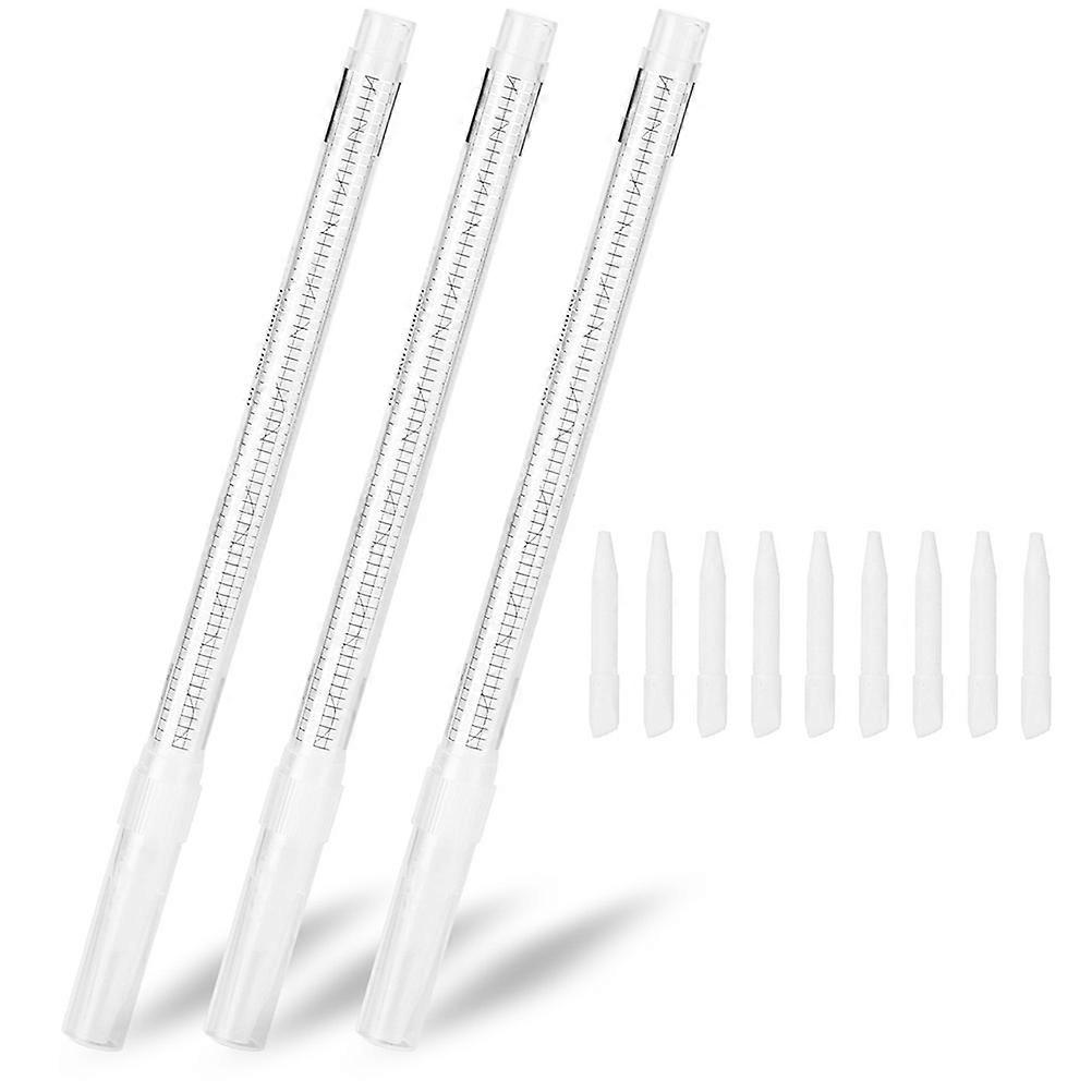 Multipurpose Eraser Stick White Marker Remover Portable Cosmetic Correction For Eyebrow Makeup 3Pcs