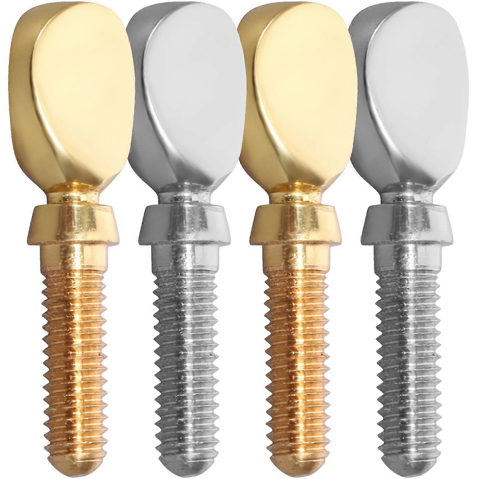 Saxophone Replacement Part Saxophone Neck Screws for Musical Performance Classic Style 2.80X0.80X0.40CM Copper Pitch Adjustment 4Pcs
