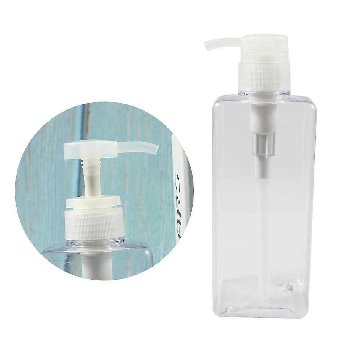 Lotion Dispensing Bottles Transparent Shampoo Shower Gel Container 650ml Travel Use 1Pcs