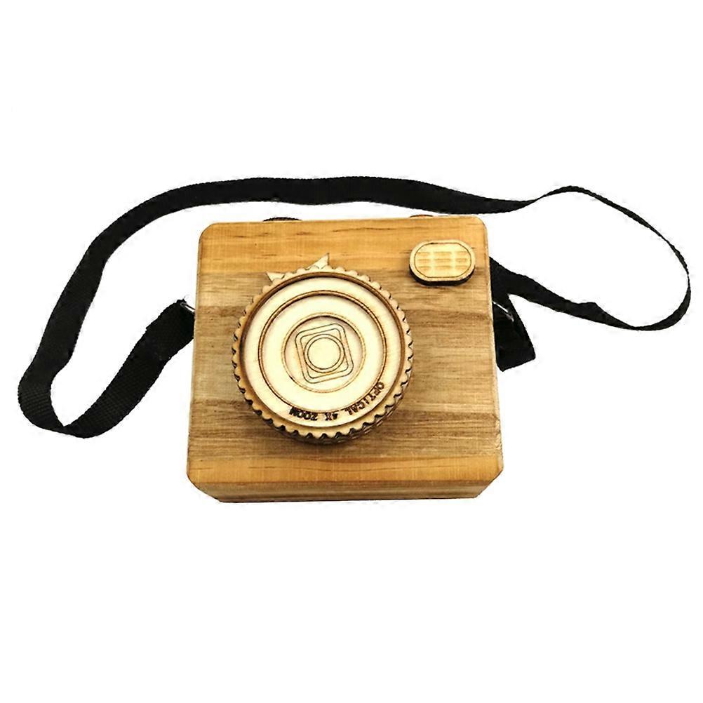 Creative Melody Box Ornament Rotated Shutter Retro Camera Shape Music Box Playing City of Color Special Occasions 1Pack