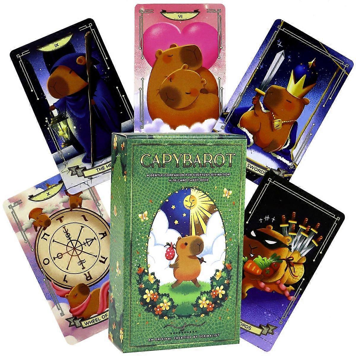 Capybara Tarot Deck - Cute Animal Card Game - Fun Tarot Reading