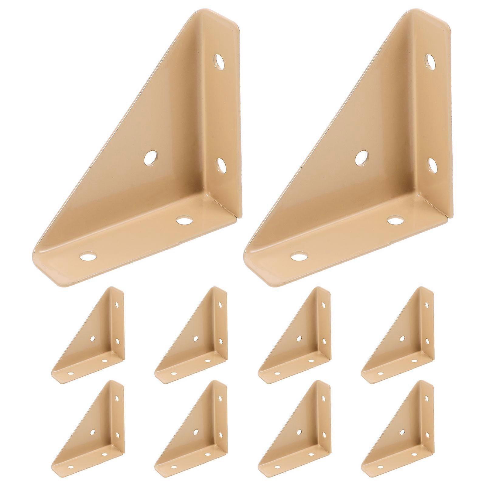 Heavy Duty Corner Braces 10pcs Durable Metal Connectors for Furniture Support Beds Garden Sleepers Easy Installation