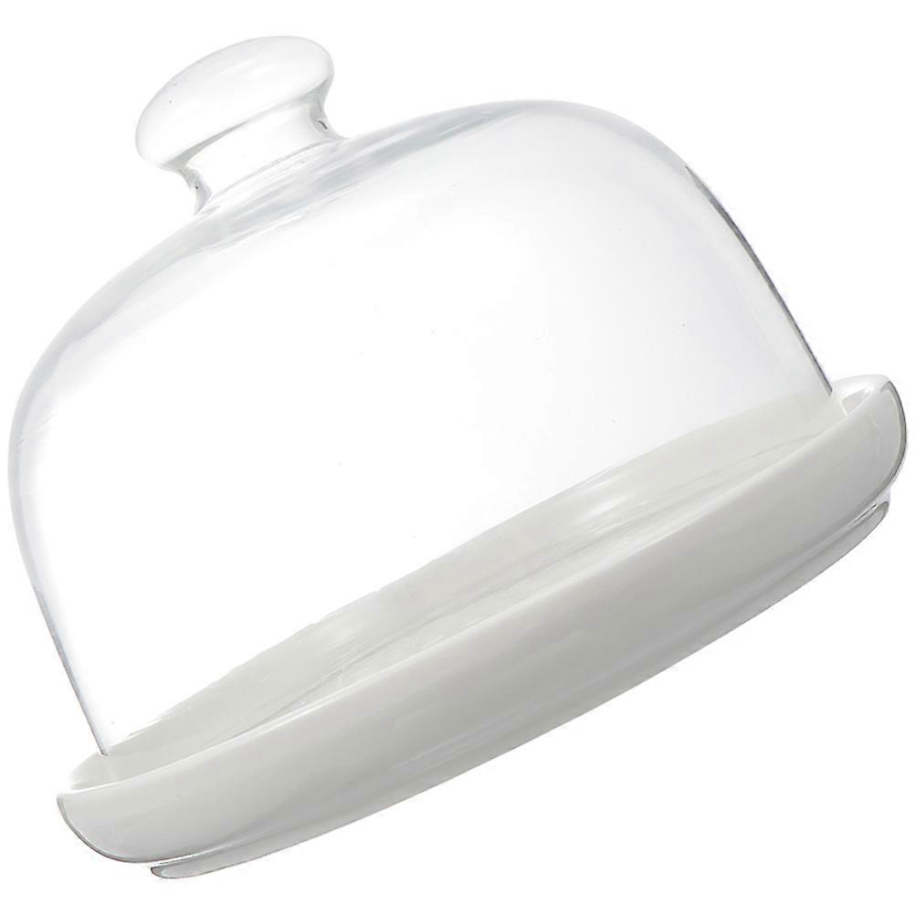 Gathering Dessert Plate Multi-Function Cake Tray Baking Tool Insect Prevention Transparent 1 Set