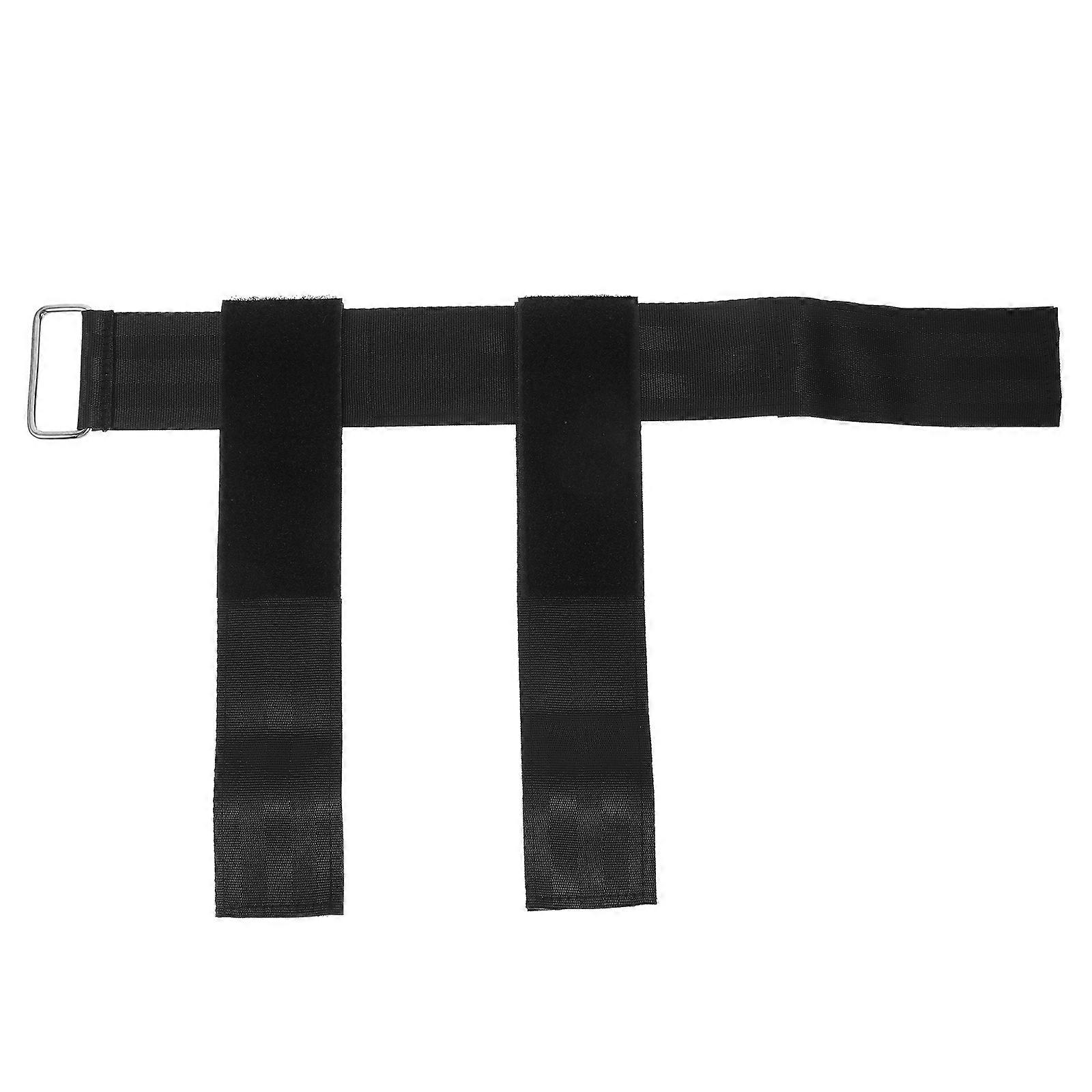 Adjustable Foot Straps Ankle Protection Home Exercise Equipment Black 2Set