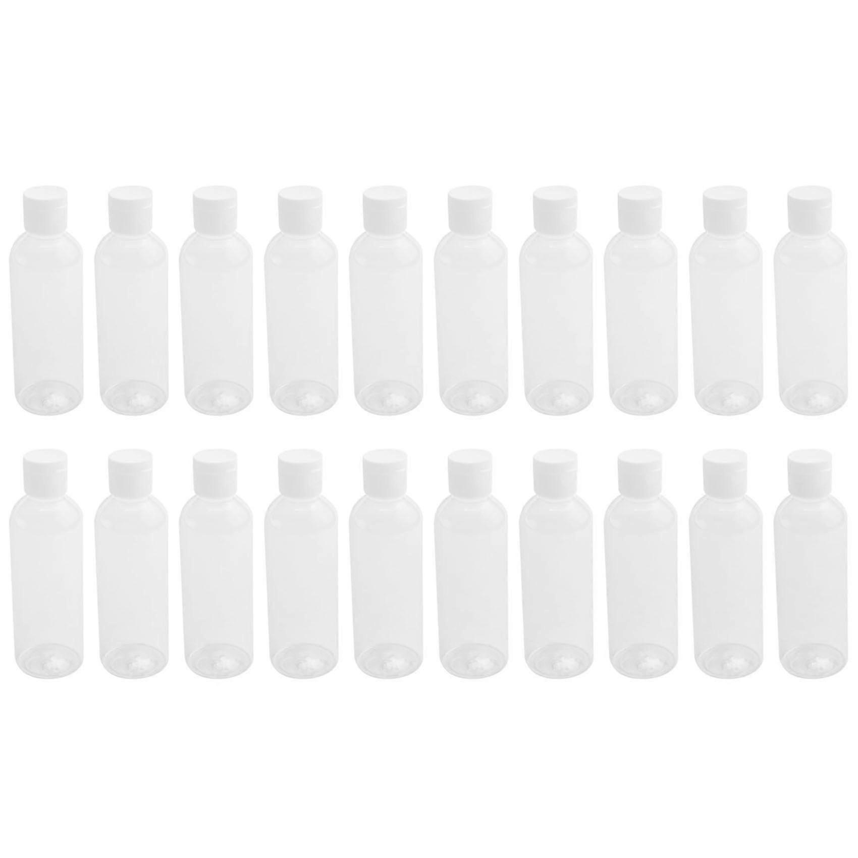 20 stykker 100ml plast sjampo flasker plastflasker for reisebeholder for kosmetikk lotion
