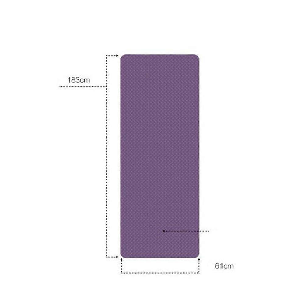 Slip Resistant Yoga Mat for Fitness & Outdoor Use – Dark Purple Exercise Mat for Yoga, Stretching & Joint Support