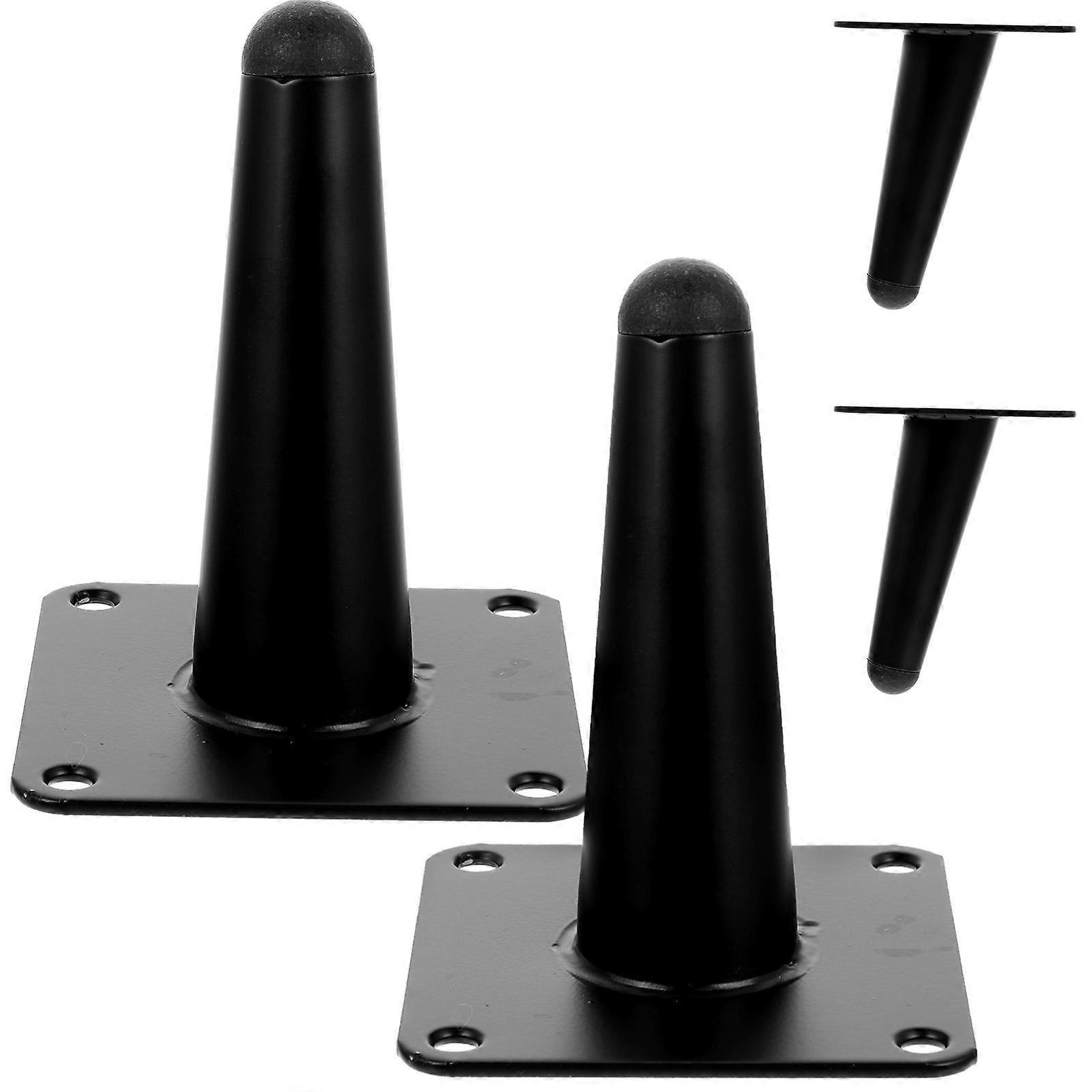 Cabinet Feet Metal Furniture Legs Replacement Support Modern Oblique Cone 4Pcs