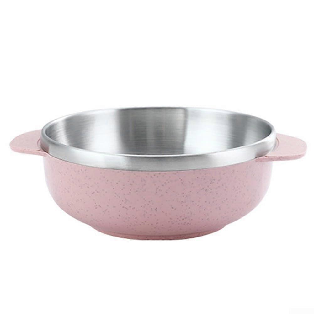 Practical Rice Soup Bowl Stainless Steel Dual Layer Insulated Design Suitable for Practice (G) Ref: 9896